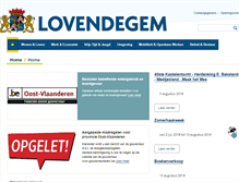 Tablet Screenshot of lovendegem.be